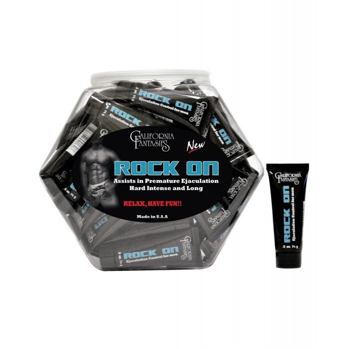 Rock On Ejaculation Control for Men - .05 oz Tube Bowl of 36